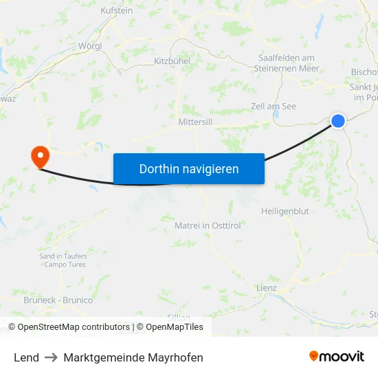 Lend to Marktgemeinde Mayrhofen map