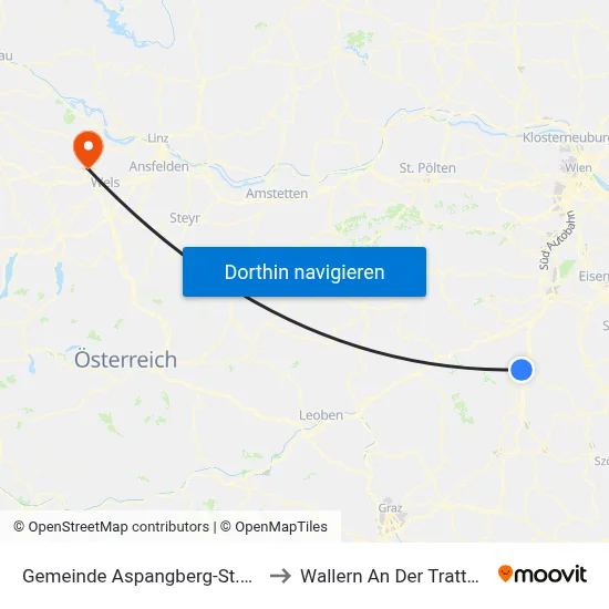Gemeinde Aspangberg-St.Peter to Wallern An Der Trattnach map