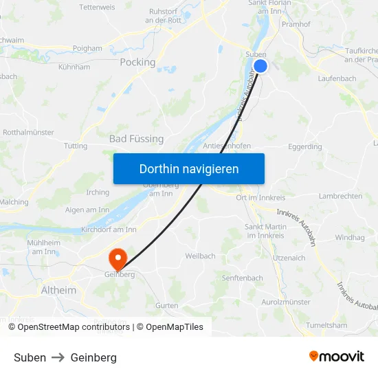 Suben to Geinberg map