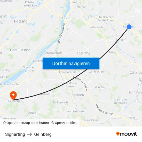 Sigharting to Geinberg map