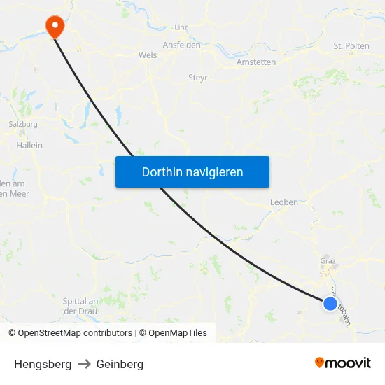Hengsberg to Geinberg map