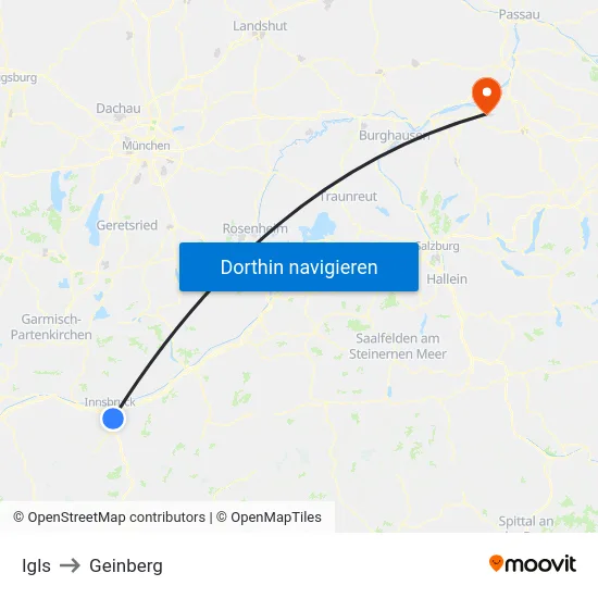 Igls to Geinberg map