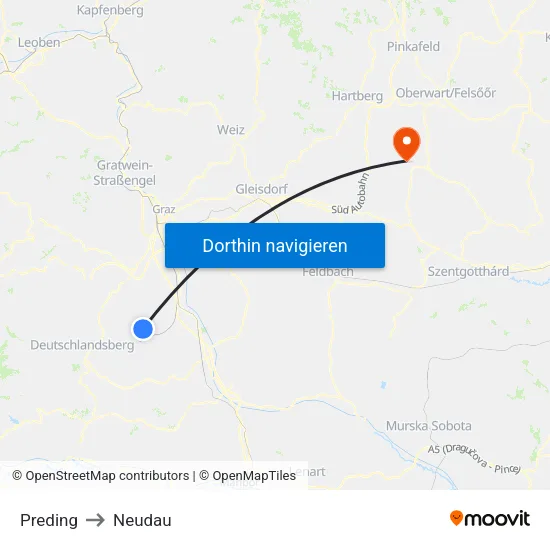 Preding to Neudau map