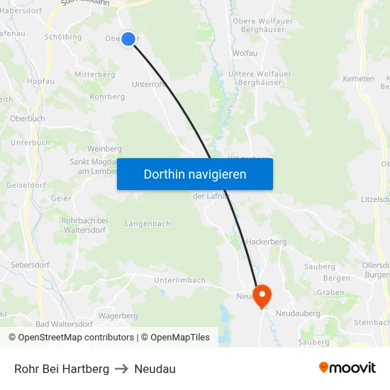 Rohr Bei Hartberg to Neudau map