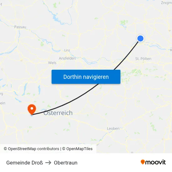 Gemeinde Droß to Obertraun map