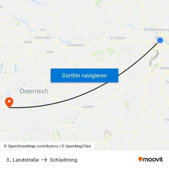 3., Landstraße to Schladming map