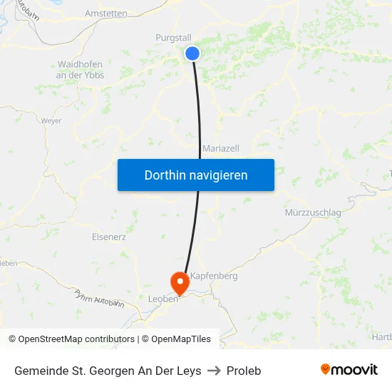 Gemeinde St. Georgen An Der Leys to Proleb map