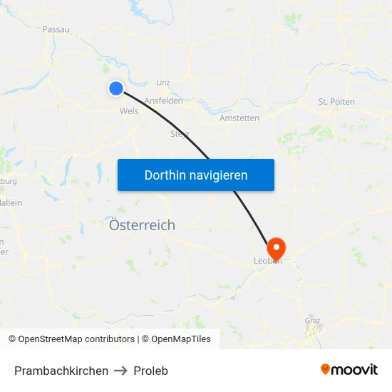 Prambachkirchen to Proleb map