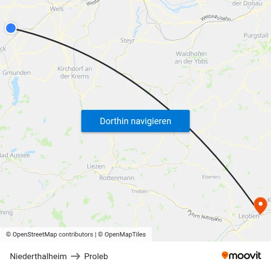 Niederthalheim to Proleb map