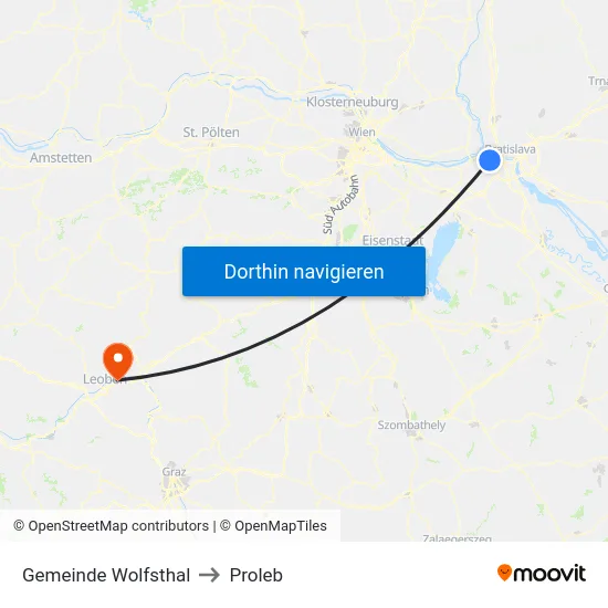 Gemeinde Wolfsthal to Proleb map