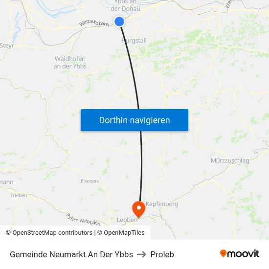 Gemeinde Neumarkt An Der Ybbs to Proleb map