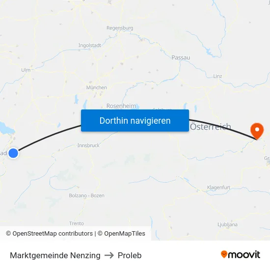 Marktgemeinde Nenzing to Proleb map