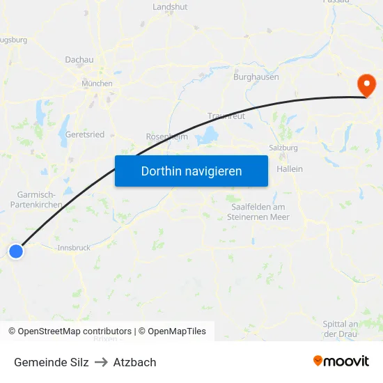 Gemeinde Silz to Atzbach map