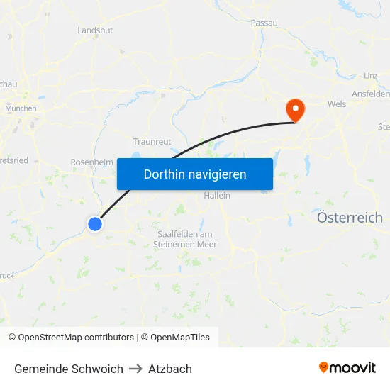 Gemeinde Schwoich to Atzbach map