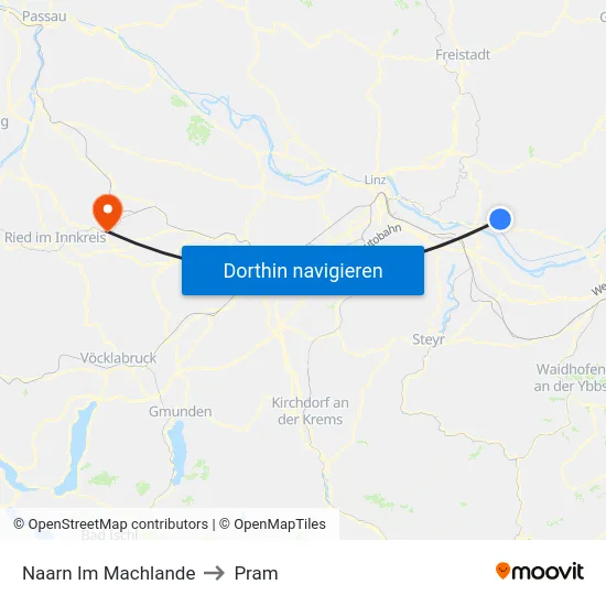 Naarn Im Machlande to Pram map