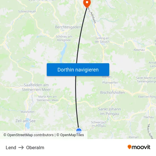 Lend to Oberalm map