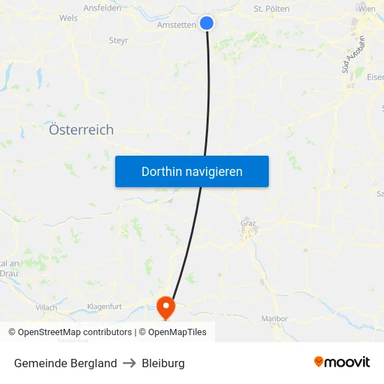 Gemeinde Bergland to Bleiburg map