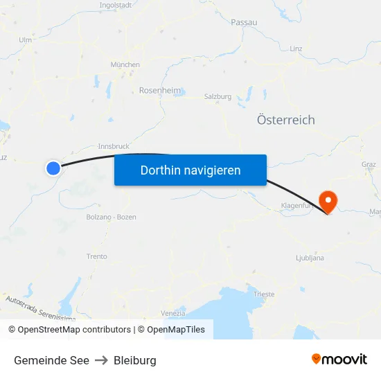 Gemeinde See to Bleiburg map