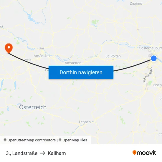 3., Landstraße to Kallham map