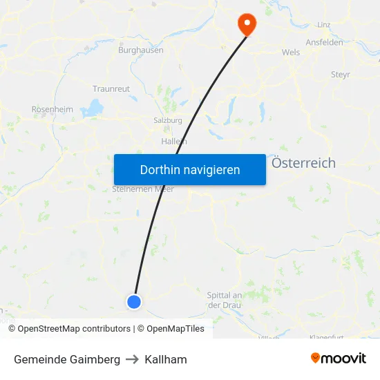 Gemeinde Gaimberg to Kallham map