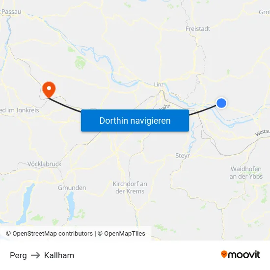 Perg to Kallham map