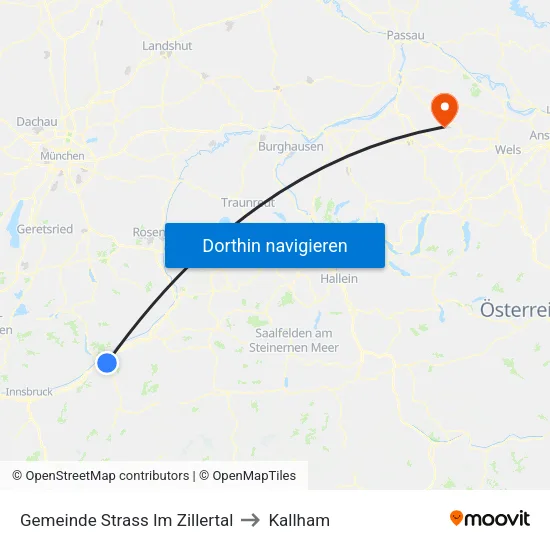 Gemeinde Strass Im Zillertal to Kallham map