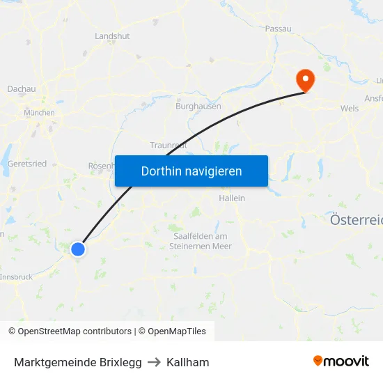Marktgemeinde Brixlegg to Kallham map