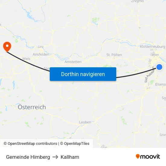 Gemeinde Himberg to Kallham map
