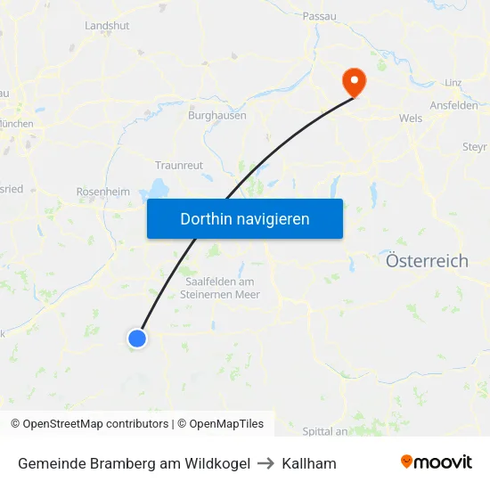 Gemeinde Bramberg am Wildkogel to Kallham map