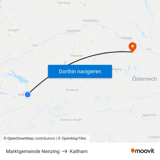 Marktgemeinde Nenzing to Kallham map