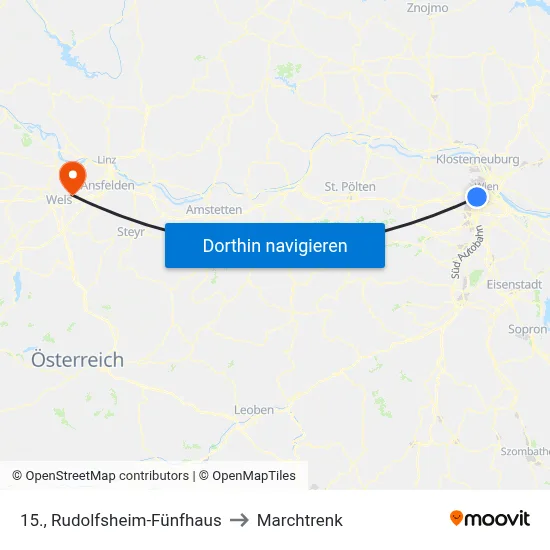 15., Rudolfsheim-Fünfhaus to Marchtrenk map