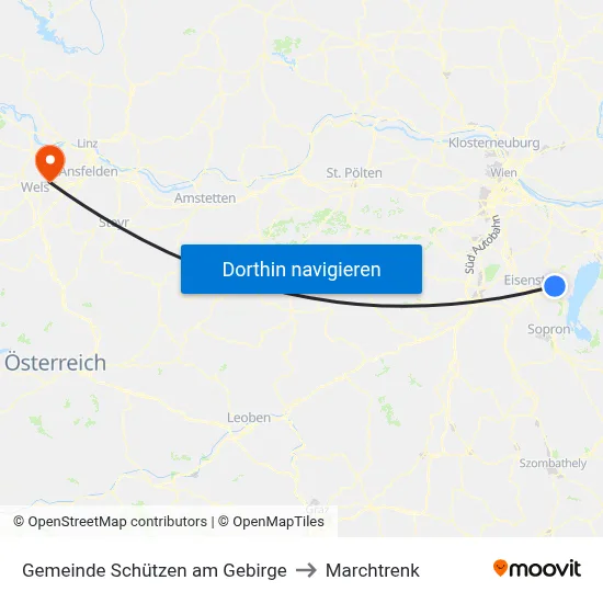 Gemeinde Schützen am Gebirge to Marchtrenk map