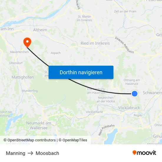 Manning to Moosbach map