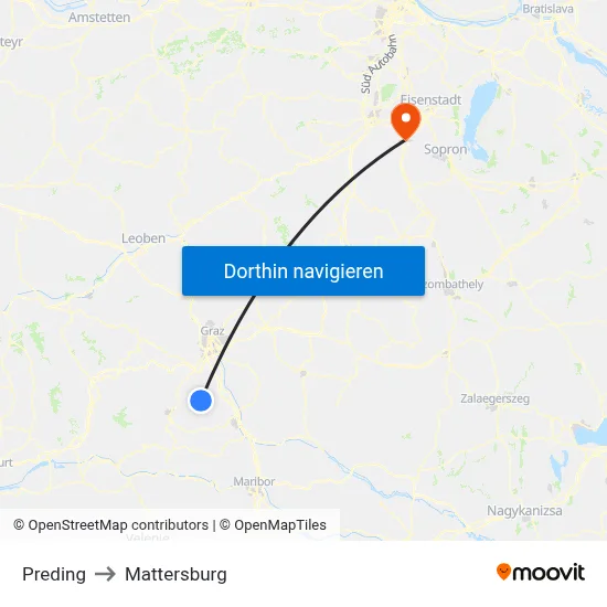 Preding to Mattersburg map