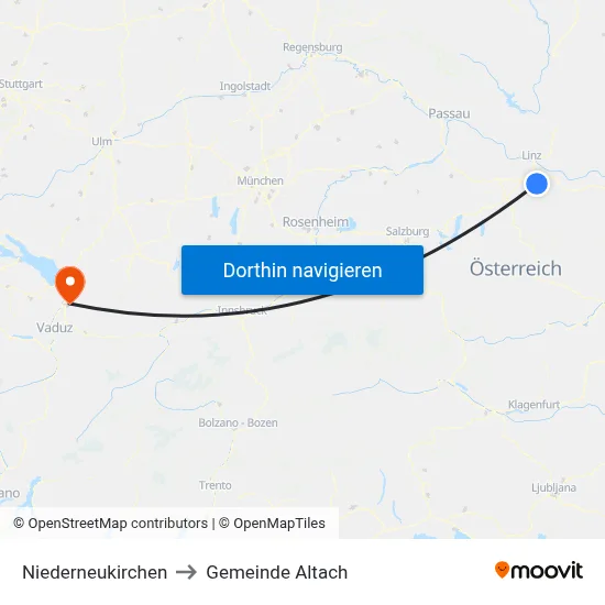 Niederneukirchen to Gemeinde Altach map