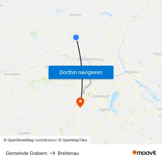 Gemeinde Grabern to Breitenau map