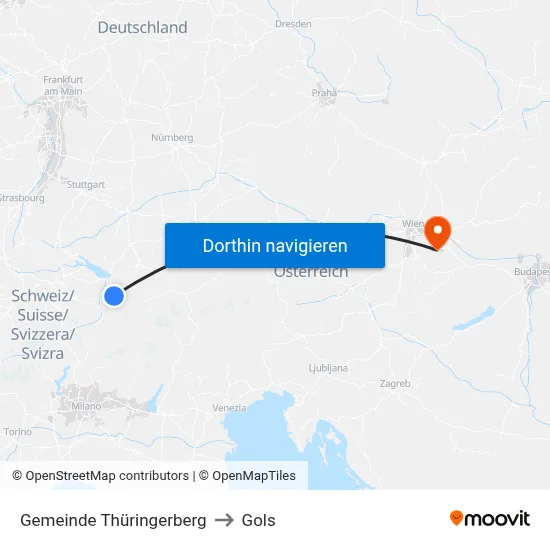 Gemeinde Thüringerberg to Gols map