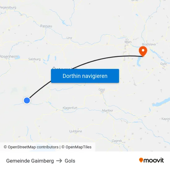 Gemeinde Gaimberg to Gols map