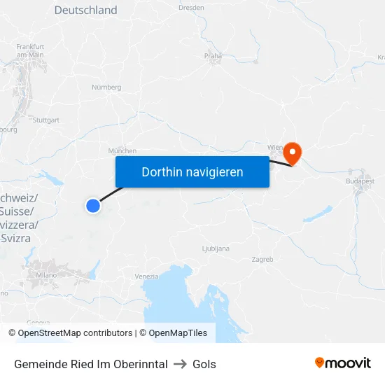 Gemeinde Ried Im Oberinntal to Gols map