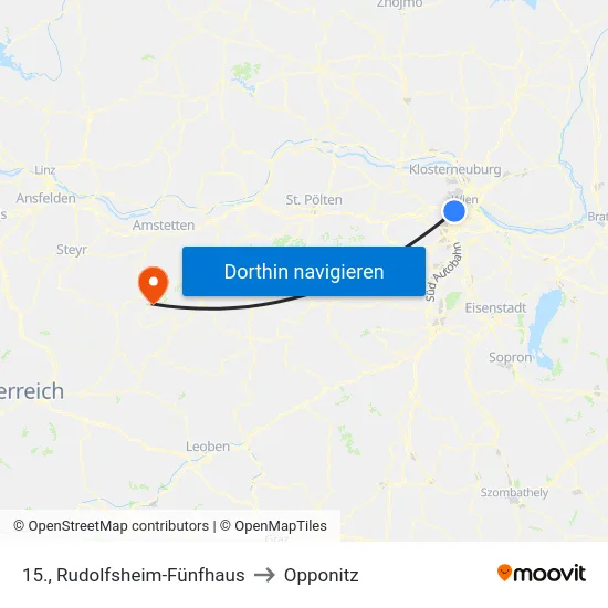 15., Rudolfsheim-Fünfhaus to Opponitz map