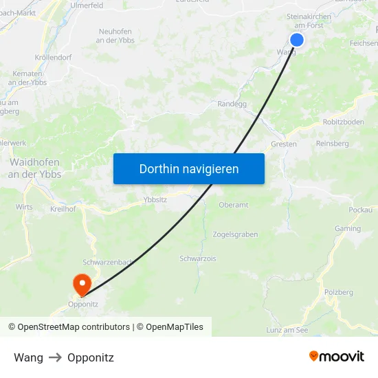 Wang to Opponitz map