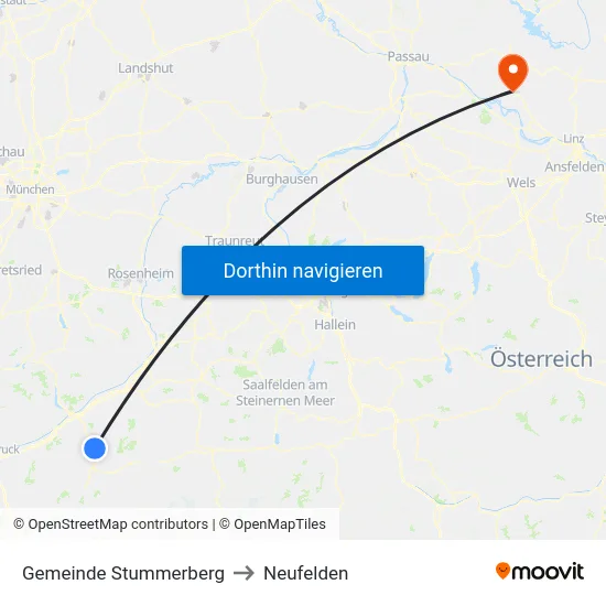 Gemeinde Stummerberg to Neufelden map