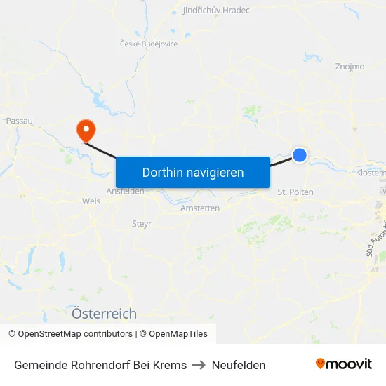 Gemeinde Rohrendorf Bei Krems to Neufelden map