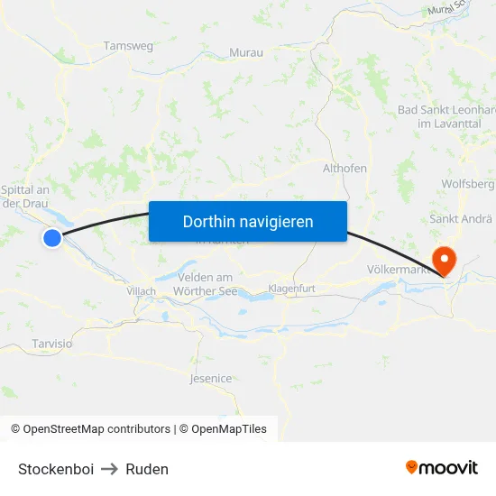 Stockenboi to Ruden map
