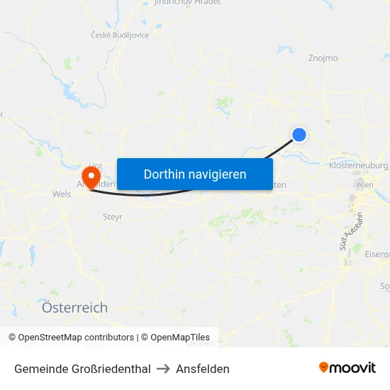 Gemeinde Großriedenthal to Ansfelden map