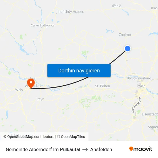 Gemeinde Alberndorf Im Pulkautal to Ansfelden map