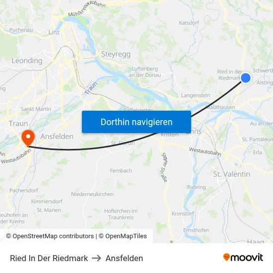 Ried In Der Riedmark to Ansfelden map