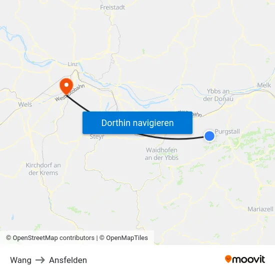 Wang to Ansfelden map