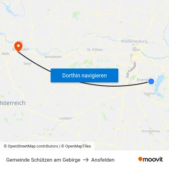 Gemeinde Schützen am Gebirge to Ansfelden map