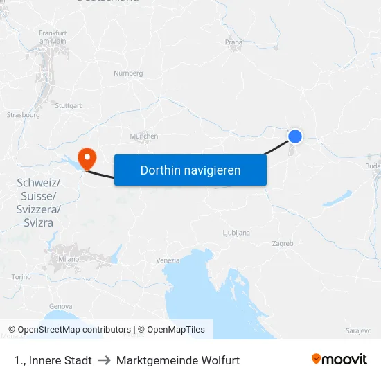 1., Innere Stadt to Marktgemeinde Wolfurt map